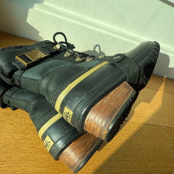 SOREL Womens Conquest Mid-Calf Boots in Black - Picture 15 of 16